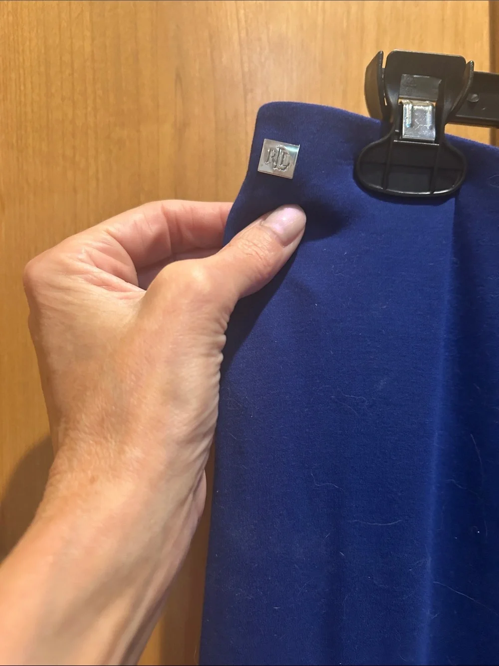 Lauren Ralph Lauren Royal Blue Midi Skirt